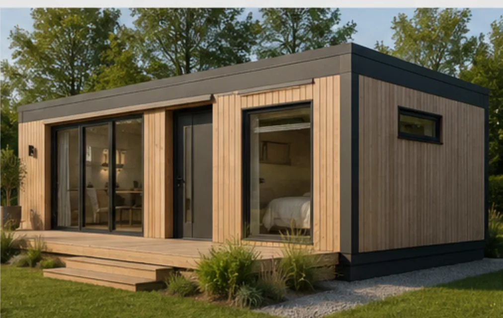 Solo, Solo, corner, modular timber home